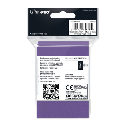 Ultra PRO: Standard 50ct Sleeves - PRO-Gloss (Purple) - Just $0! Shop now at Retro Gaming of Denver