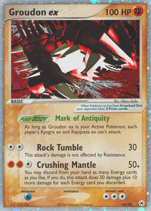 Groudon ex (93/101) [EX: Hidden Legends] - for just $105.25! 