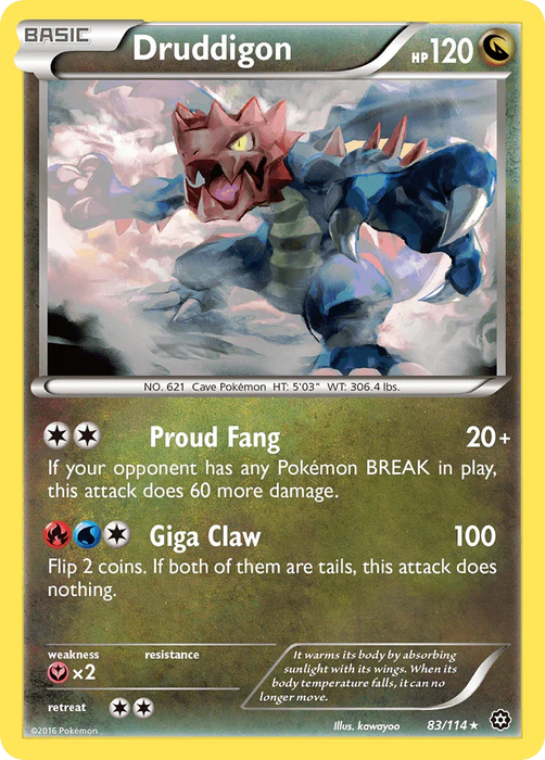 Druddigon (83/114) [XY: Steam Siege] - for just $0.15! 
