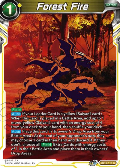 Forest Fire (BT15-114) [Saiyan Showdown] - for just $0.10! 