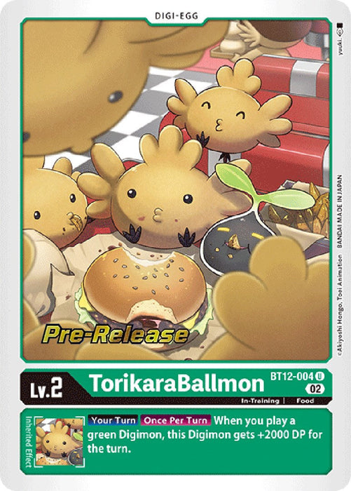 TorikaraBallmon [BT12-004] [Across Time Pre-Release Cards] - Just $0.35! Shop now at Retro Gaming of Denver