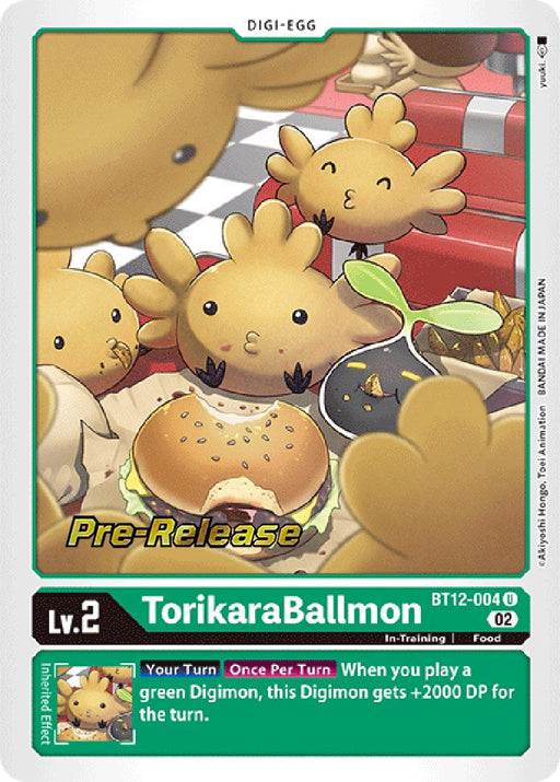 TorikaraBallmon [BT12-004] [Across Time Pre-Release Cards] - Just $0.35! Shop now at Retro Gaming of Denver