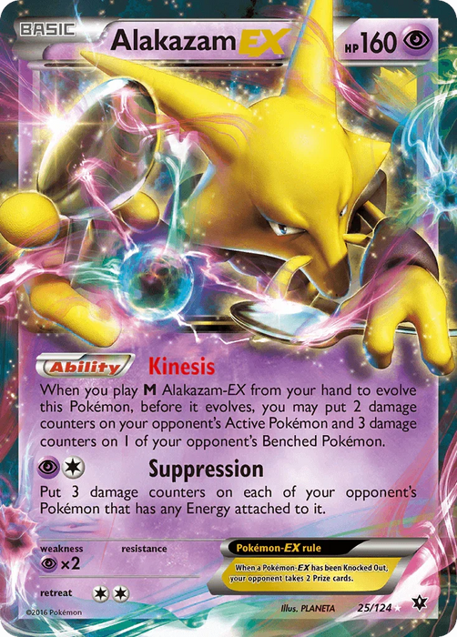 Alakazam EX (25/124) [XY: Fates Collide] - for just $5.55! 