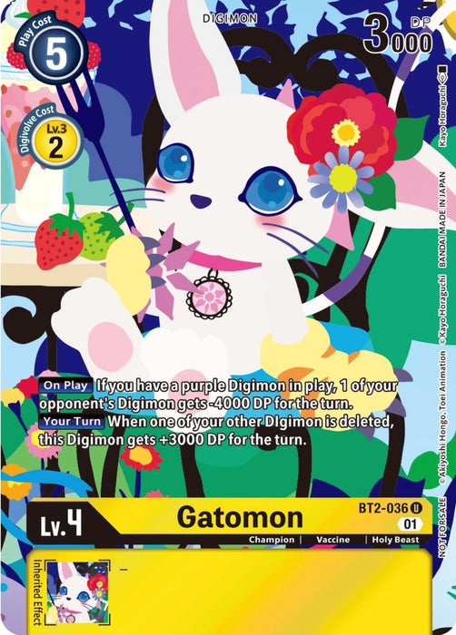 Gatomon [BT2-036] (Tamer's Card Set 2 Floral Fun) [Release Special Booster Promos] - Just $0.65! Shop now at Retro Gaming of Denver