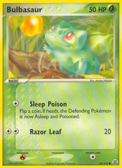 Bulbasaur (54/112) [EX: FireRed & LeafGreen] - for just $6.40! 