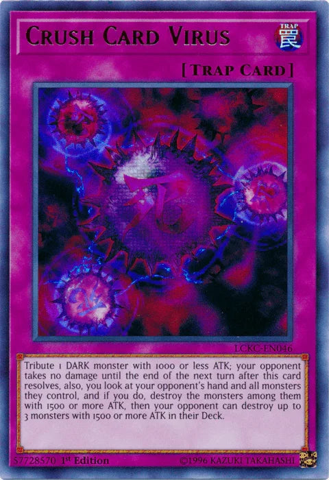 Crush Card Virus (Version 2) [LCKC-EN046] Ultra Rare - for just $0.30! 