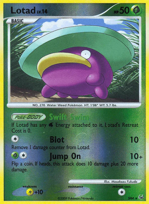 Lotad (SH4) [Platinum: Base Set] - for just $7.95! 