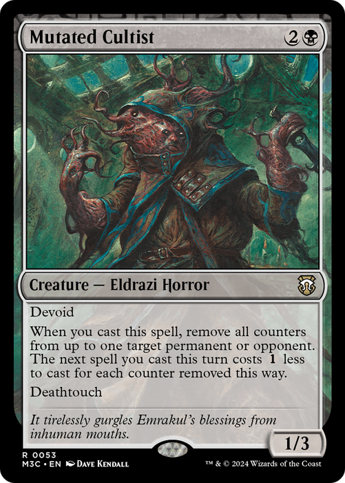 Mutated Cultist (M3C-053) - Modern Horizons 3 Commander: (devoid) - for just $0.43! 