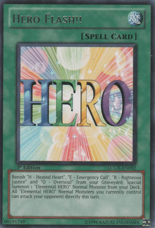 Hero Flash!! [LCGX-EN092] Rare - for just $0.10! 