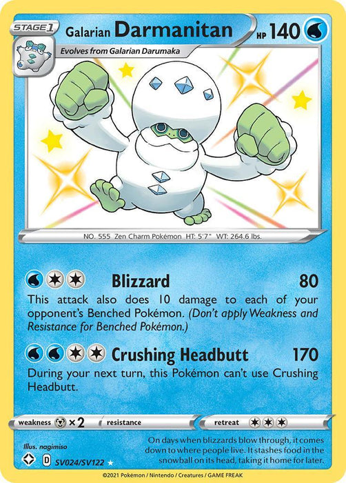 Galarian Darmanitan (SV024/SV122) [Sword & Shield: Shining Fates] - for just $0.60! 