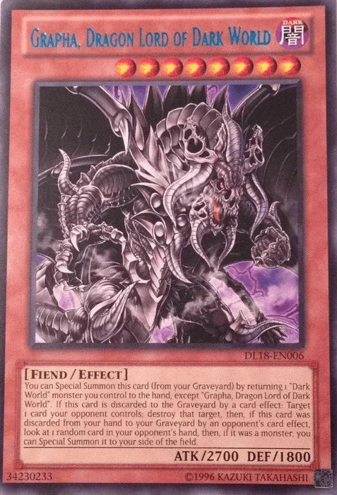Grapha, Dragon Lord of Dark World (Blue) [DL18-EN006] Rare - for just $2! 