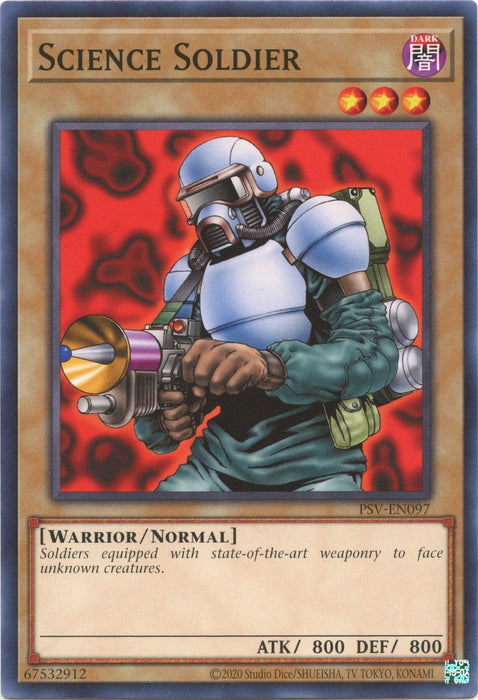 Science Soldier (25th Anniversary) [PSV-EN097] Common - for just $0.10! 