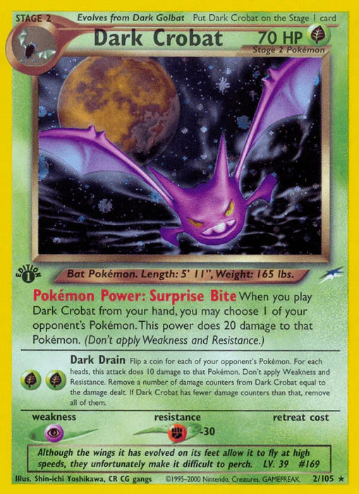 Dark Crobat (2/105) [Neo Destiny 1st Edition] - for just $76! 