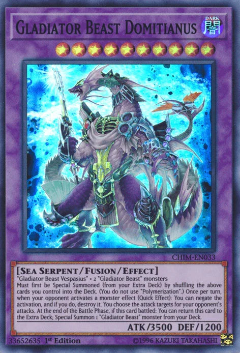 Gladiator Beast Domitianus [CHIM-EN033] Super Rare - for just $0.20! 