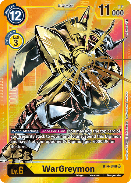 WarGreymon [BT4-048] (Alternate Art) [Great Legend] - Just $0.70! Shop now at Retro Gaming of Denver