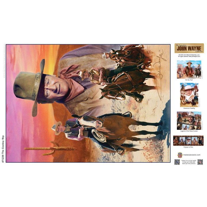 John Wayne Collection - The Cowboy Way 1000 Piece Jigsaw Puzzle - for just $16.99! 