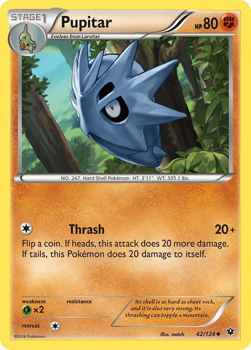 Pupitar (42/124) [XY: Fates Collide] - for just $0.10! 