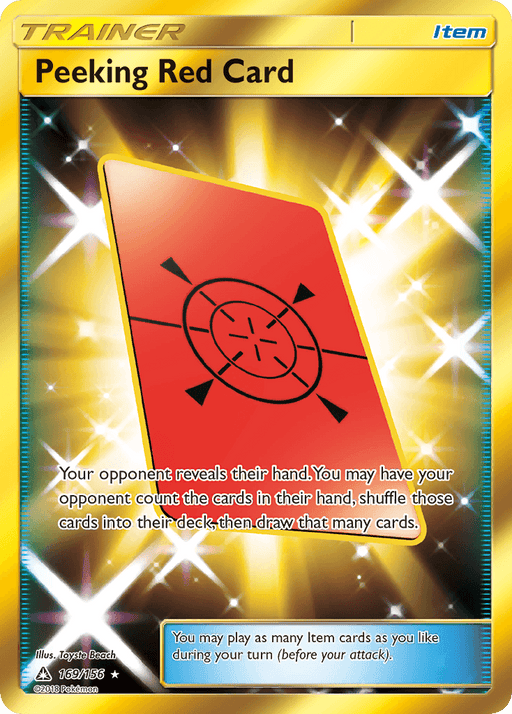 Peeking Red Card (169/156) [Sun & Moon: Ultra Prism] - for just $2.80! 