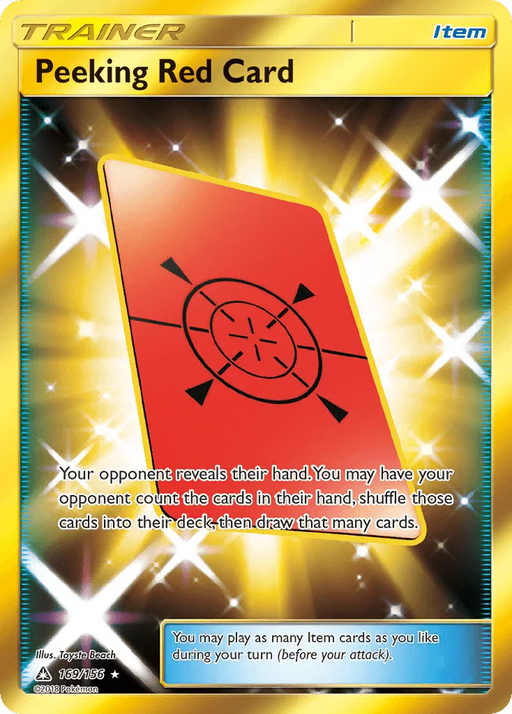 Peeking Red Card (169/156) [Sun & Moon: Ultra Prism] - for just $2.25! 