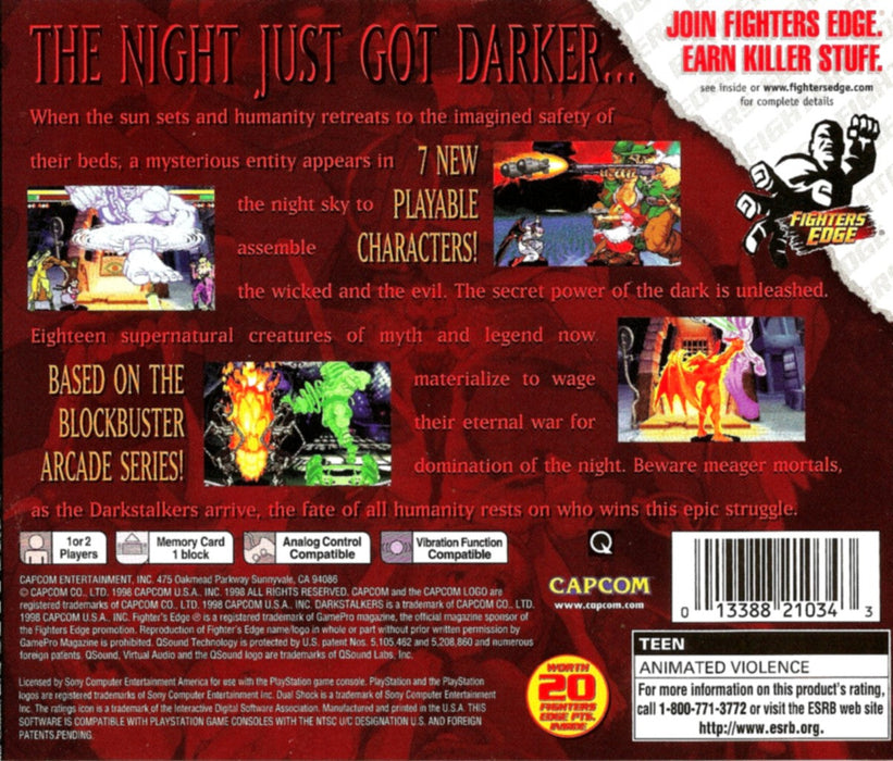 Darkstalkers 3 – PlayStation 1 (PS1) - for just $0! 