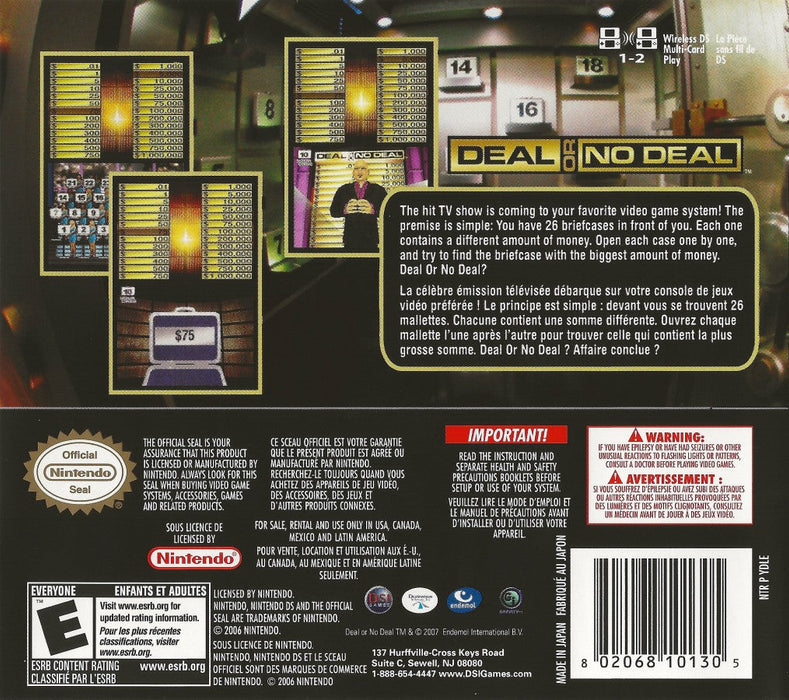 Deal or No Deal – Nintendo DS (DS) - for just $4.99! 