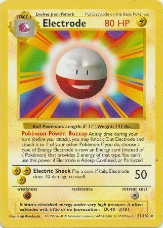 Electrode (21/102) [Base Set Shadowless Unlimited] - for just $11! 