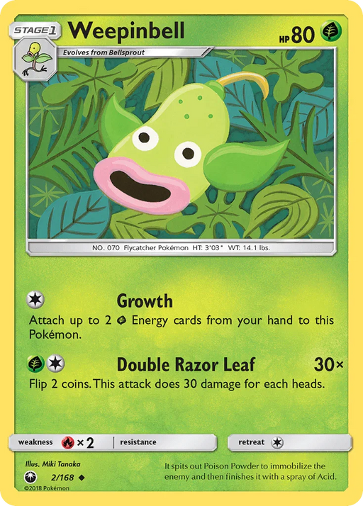 Weepinbell (2/168) [Sun & Moon: Celestial Storm] - for just $0.15! 