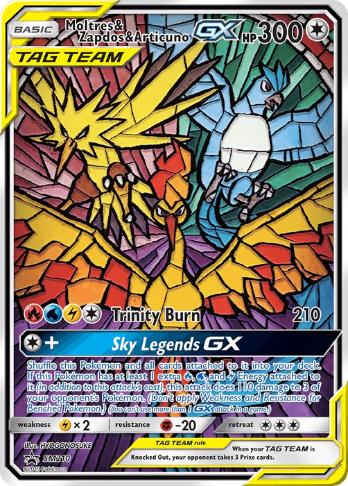 Moltres & Zapdos & Articuno GX (SM210) [Sun & Moon: Black Star Promos] - for just $67.70! 