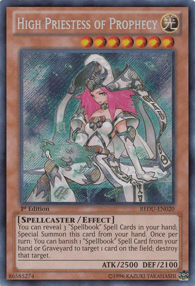 High Priestess of Prophecy [REDU-EN020] Secret Rare - for just $7.20! 