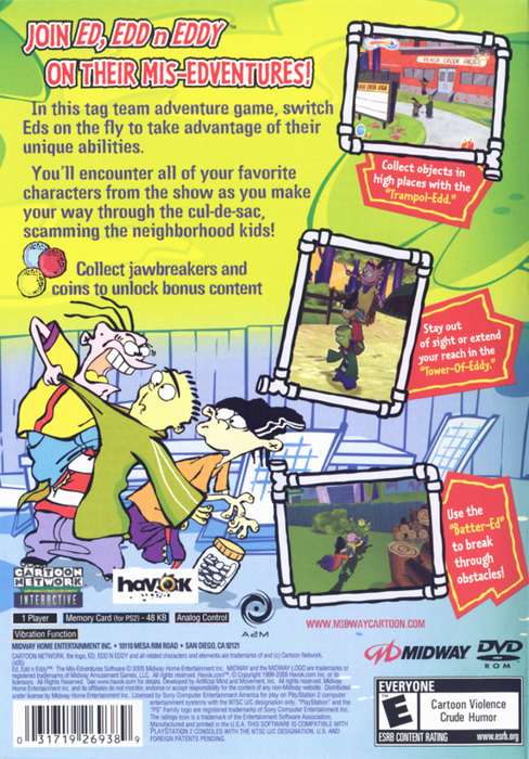 Ed, Edd n Eddy: The Mis-Edventures – PlayStation 2 (PS2) - for just $0! 