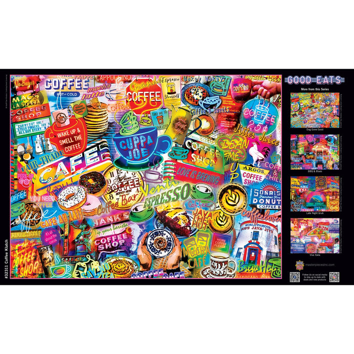 Good Eats - Coffee Klatch 550 Piece Jigsaw Puzzle - Just $14.99! Shop now at Retro Gaming of Denver