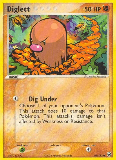 Diglett (61/112) [EX: FireRed & LeafGreen] - for just $0.40! 