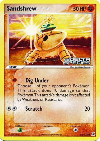 Sandshrew (82/113) (Stamped) [EX: Delta Species] - for just $25.50! 