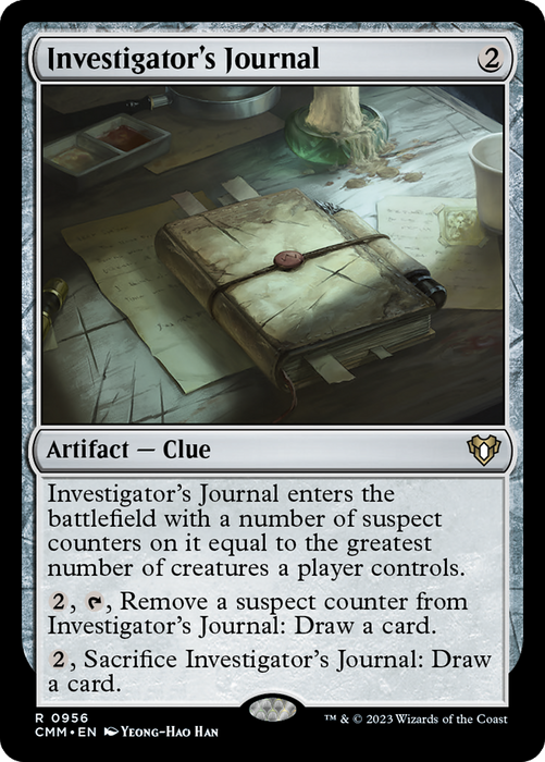 Investigator's Journal (CMM-956) - Commander Masters - for just $0.05! 