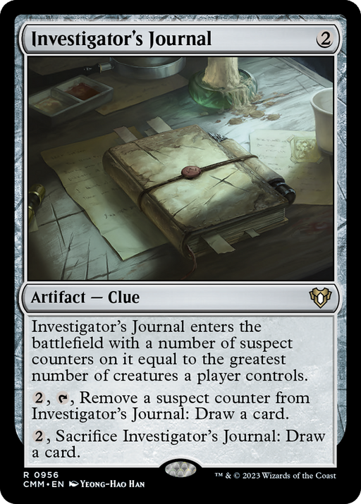 Investigator's Journal (CMM-956) - Commander Masters - for just $0.05! 