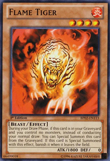 Flame Tiger [BP02-EN113] Mosaic Rare - for just $0.10! 