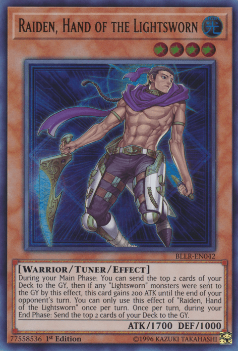 Raiden, Hand of the Lightsworn [BLLR-EN042] Ultra Rare - for just $0.30! 