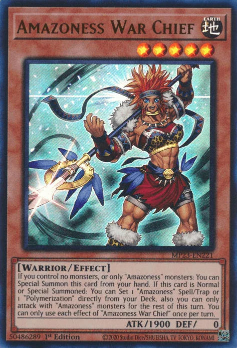 Amazoness War Chief [MP23-EN221] Ultra Rare - for just $0.15! 