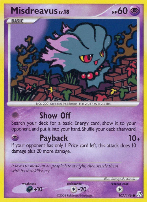 Misdreavus (107/146) [Diamond & Pearl: Legends Awakened] - for just $0.25! 