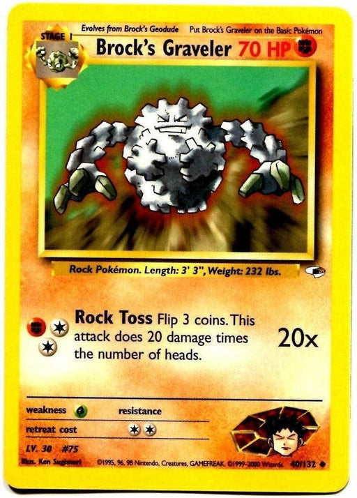 Brock's Graveler (40/132) [Gym Heroes Unlimited] - for just $0.70! 