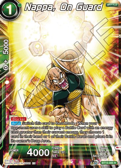Nappa, on Guard (BT15-085) [Saiyan Showdown] - for just $0.10! 