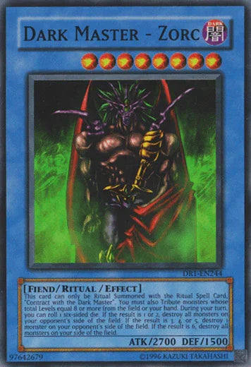 Dark Master - Zorc [DR1-EN244] Super Rare - for just $1.85! 