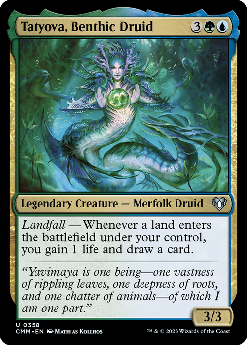 Tatyova, Benthic Druid (CMM-358) - Commander Masters - for just $0.05! 