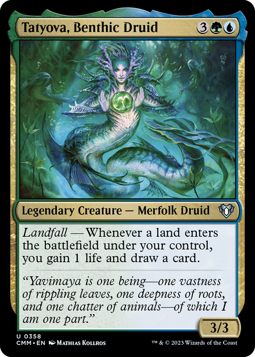 Tatyova, Benthic Druid (CMM-358) - Commander Masters - for just $0.05! 