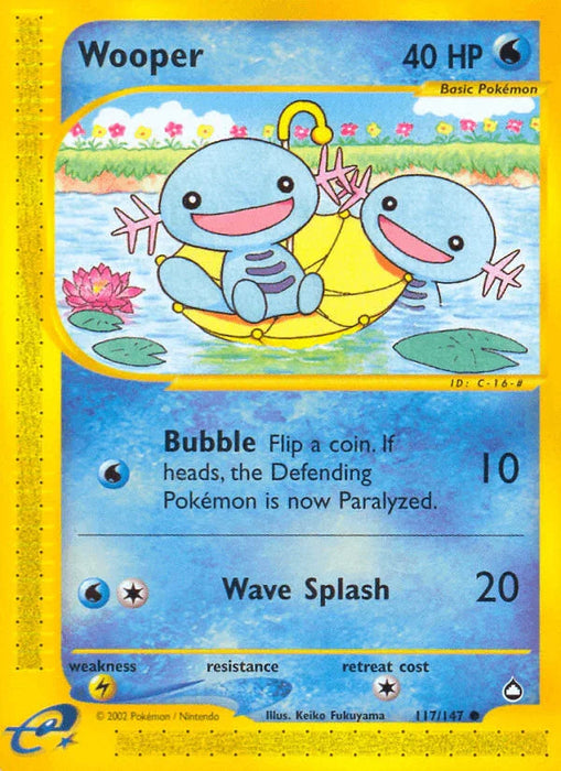 Wooper (117/147) [Aquapolis] - for just $17.35! 