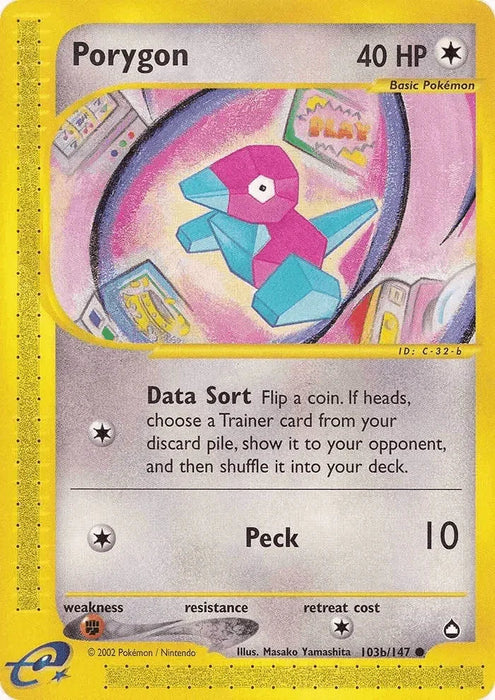 Porygon (103b/147) [Aquapolis] - for just $2.40! 