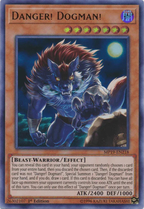 Danger! Dogman! [MP19-EN218] Ultra Rare - for just $0.15! 