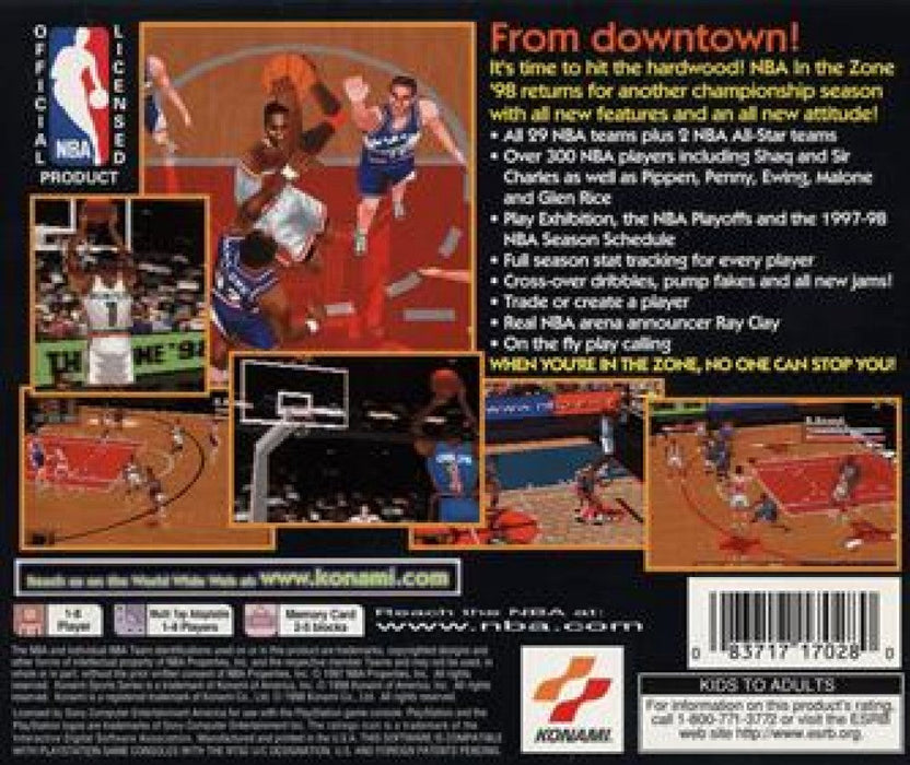NBA in the Zone '98 – PlayStation 1 (PS1) - for just $6.99! 