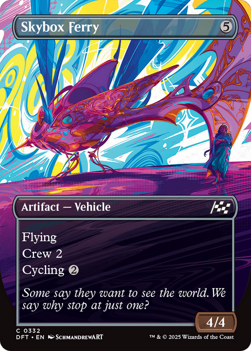 Skybox Ferry (DFT-332) - Aetherdrift (Borderless) Foil - for just $0.03! 