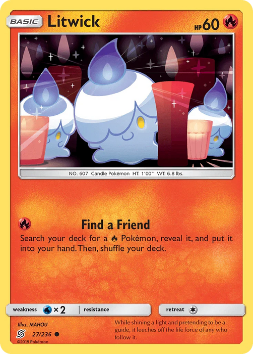Litwick (27/236) [Sun & Moon: Unified Minds] - for just $0.15! 